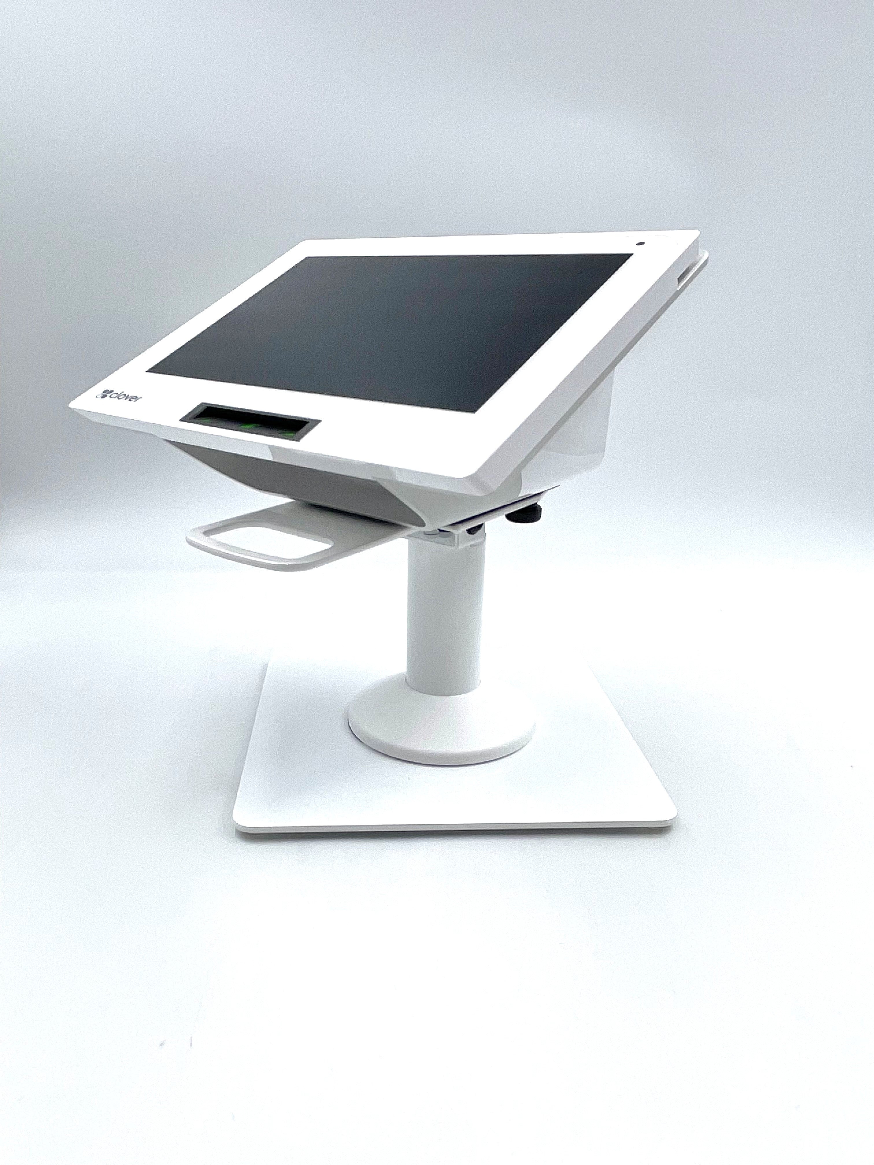 Clover Mini/Clover Mini 3 Low Freestanding Swivel and Tilt Stand with Square Plate (White)