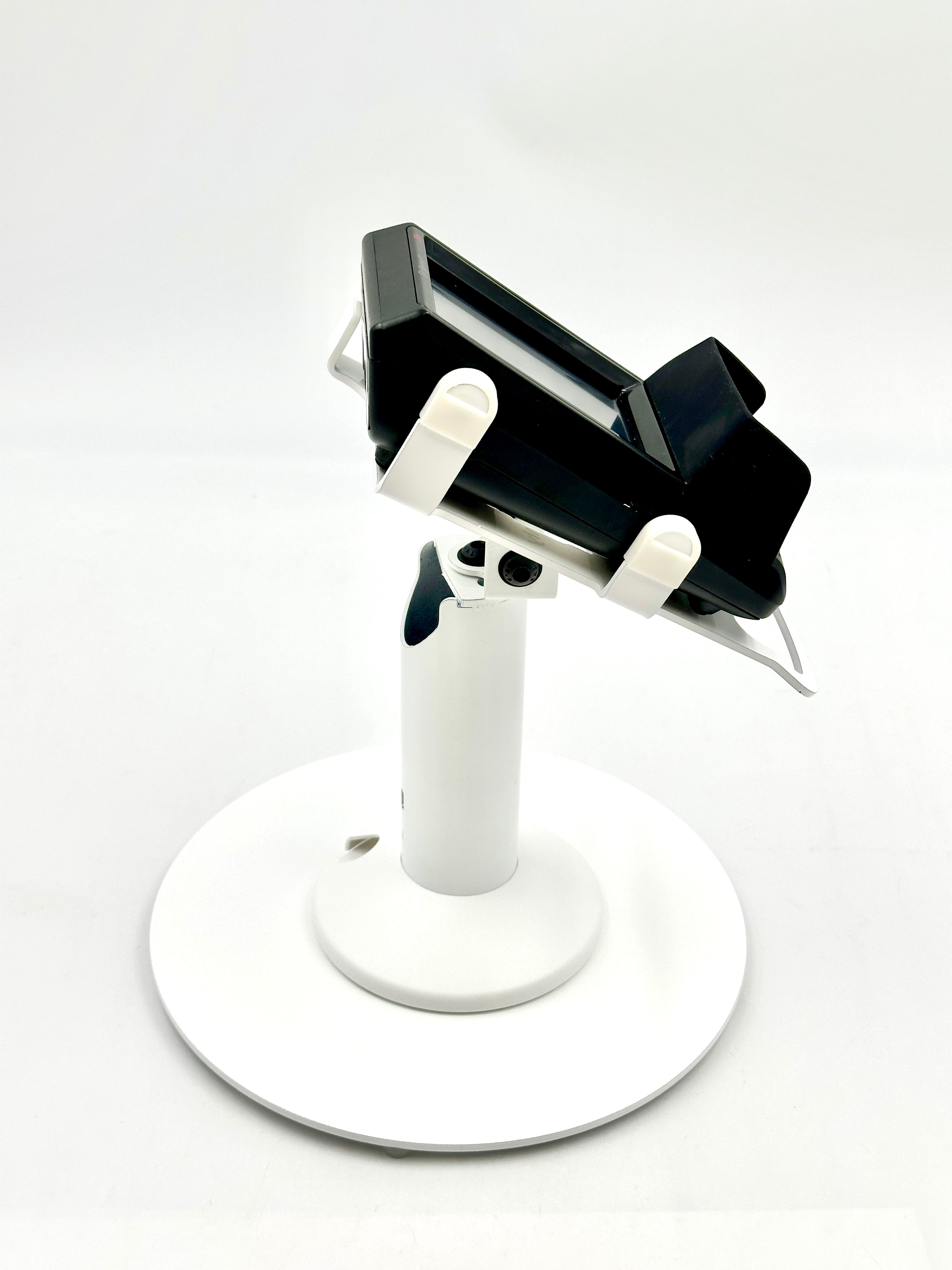 Dejavoo Z3 / Dejavoo Z6 Freestanding Swivel and Tilt Stand with Round Plate (White) - Fits Dejavoo Z6 HW # v1.3