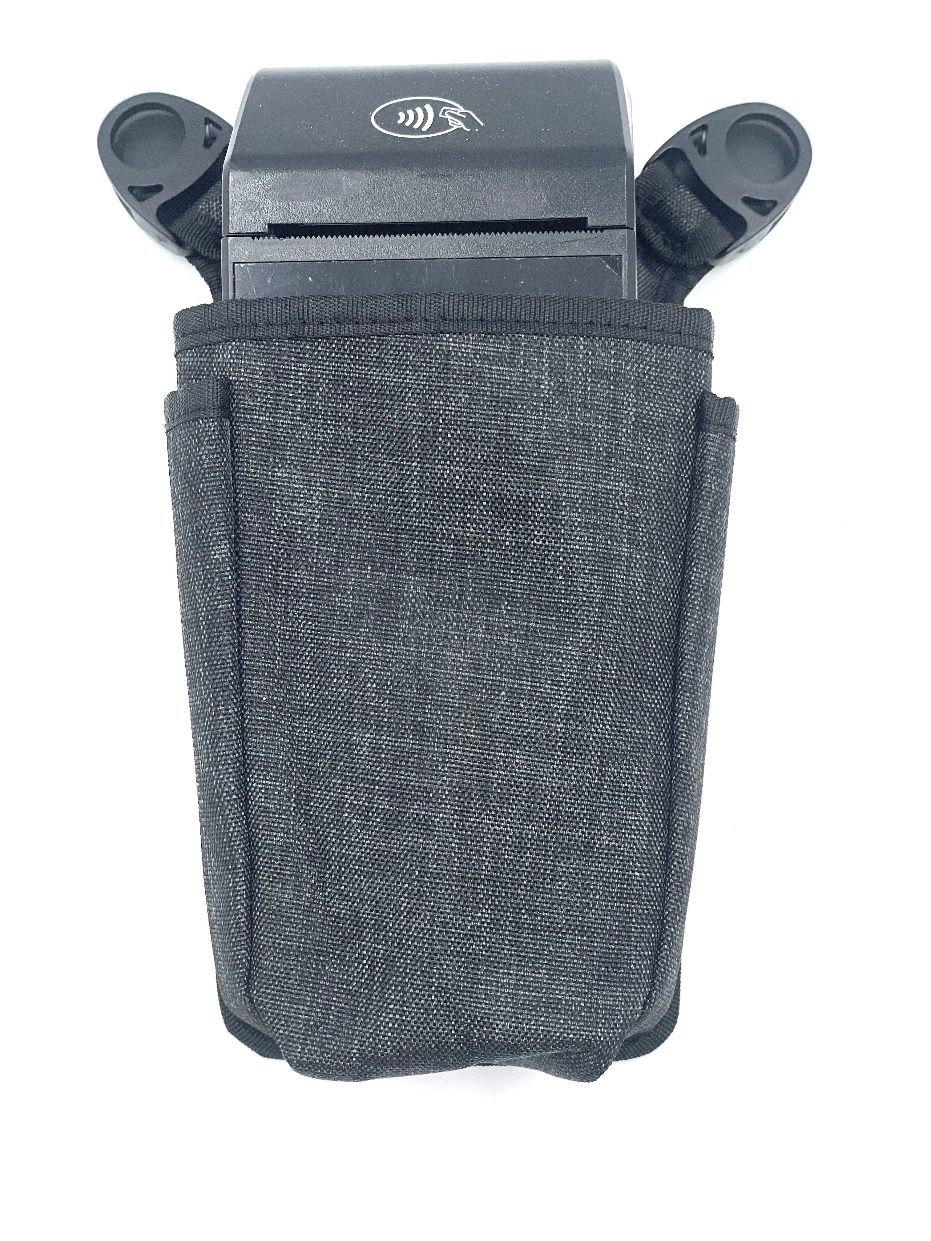 Universal Wireless Payment Pouch with Sling/Waistbelt and Rugged Metal Belt Clip