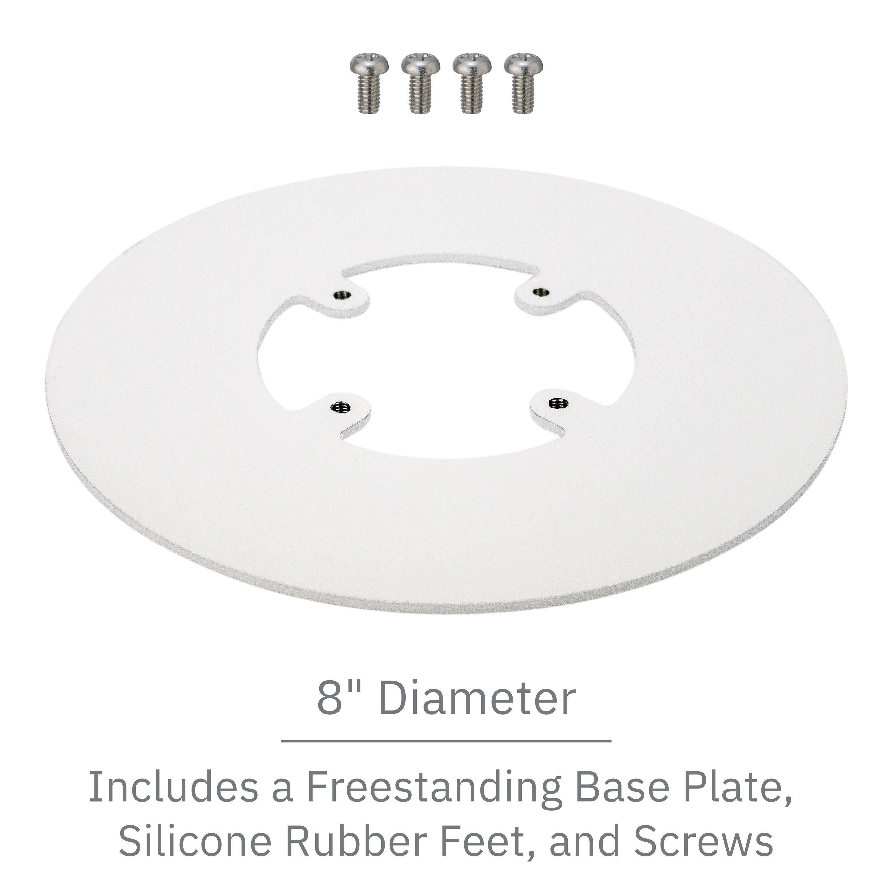 Clover Flex 3 / Flex 4 Freestanding Charging Base Stand with Round Plate- Designed to Hold the Charging Base with the Terminal