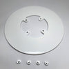 Freestanding Round Base Plate - White - DCCSUPPLY.COM