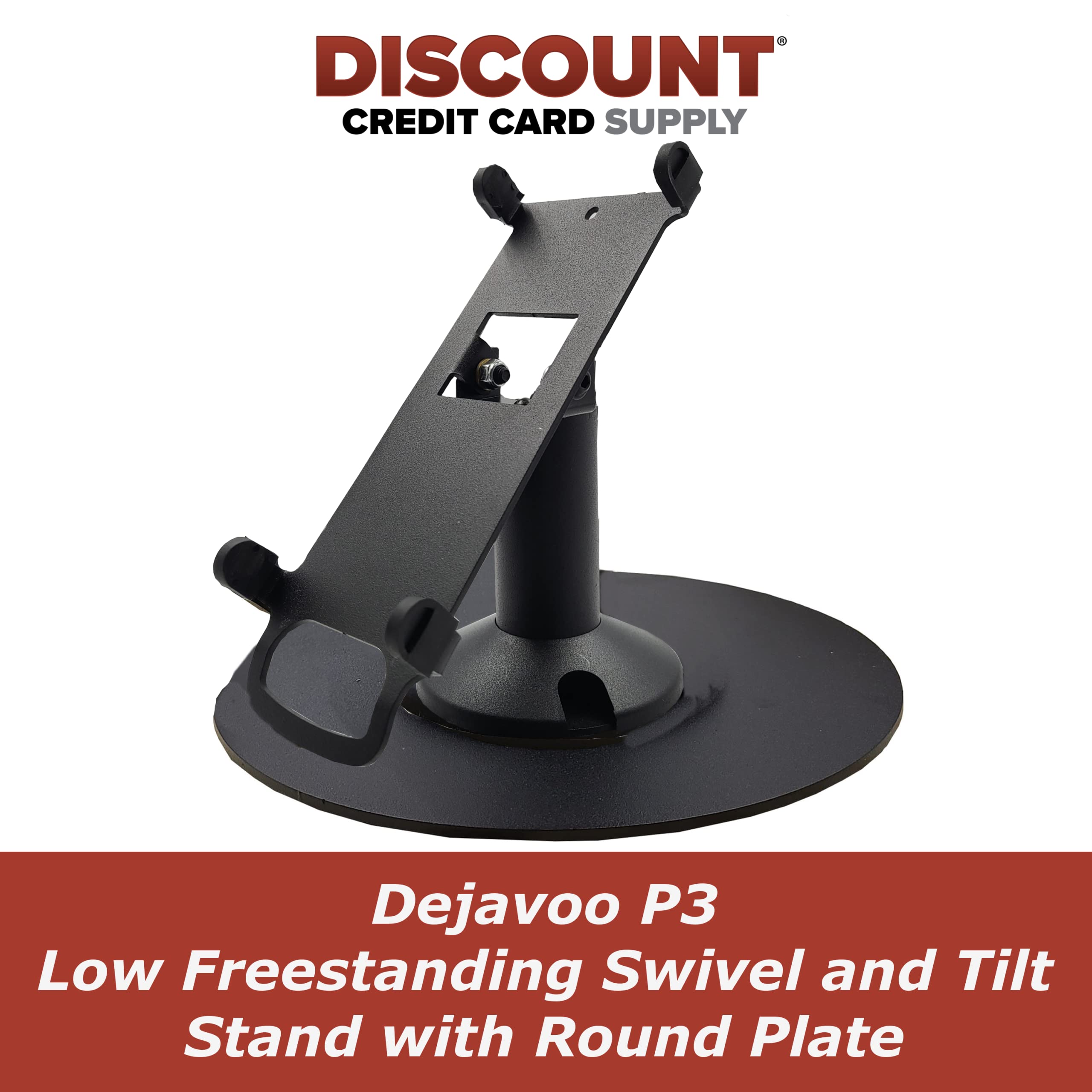 Dejavoo P3 Low Freestanding Swivel and Tilt Stand with Round Plate