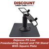 Dejavoo P5 Low Freestanding Swivel and Tilt Stand with Square Plate