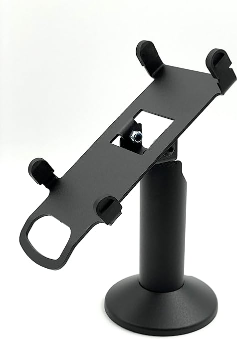 Dejavoo QD2, QD4 & QD5 Swivel and Tilt Terminal Stand, Screw-in and Adhesive, Black