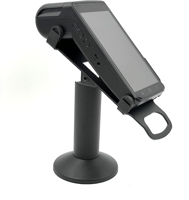 Dejavoo QD2, QD4 & QD5 Swivel and Tilt Terminal Stand, Screw-in and Adhesive, Black