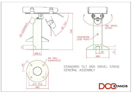 Dejavoo Z8/Z11 Swivel and Tilt Metal Stand - DCCSUPPLY.COM