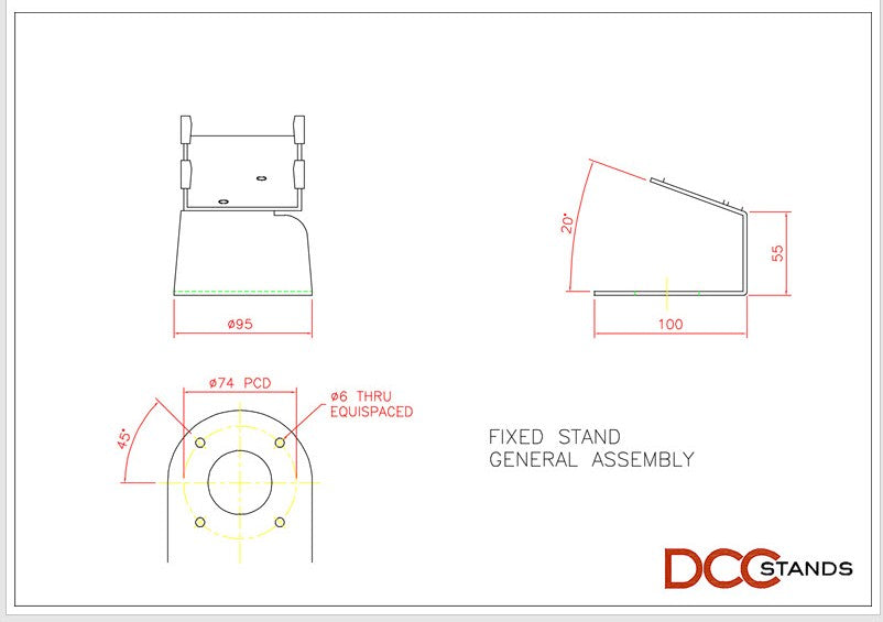 Verifone Vx820 Fixed Metal Stand - DCCSUPPLY.COM