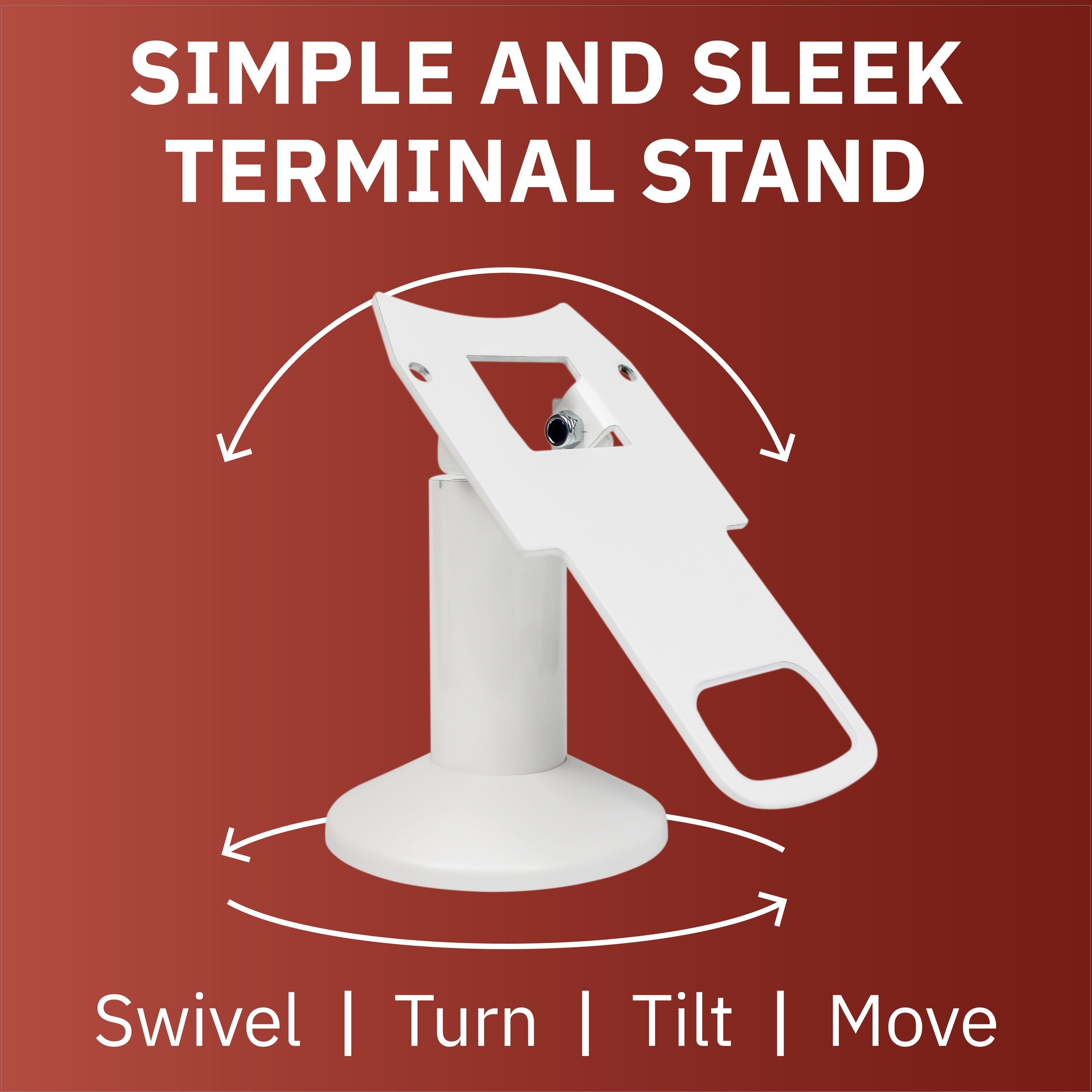 Clover Mini Low Profile Swivel and Tilt Metal Stand - DCCSUPPLY.COM