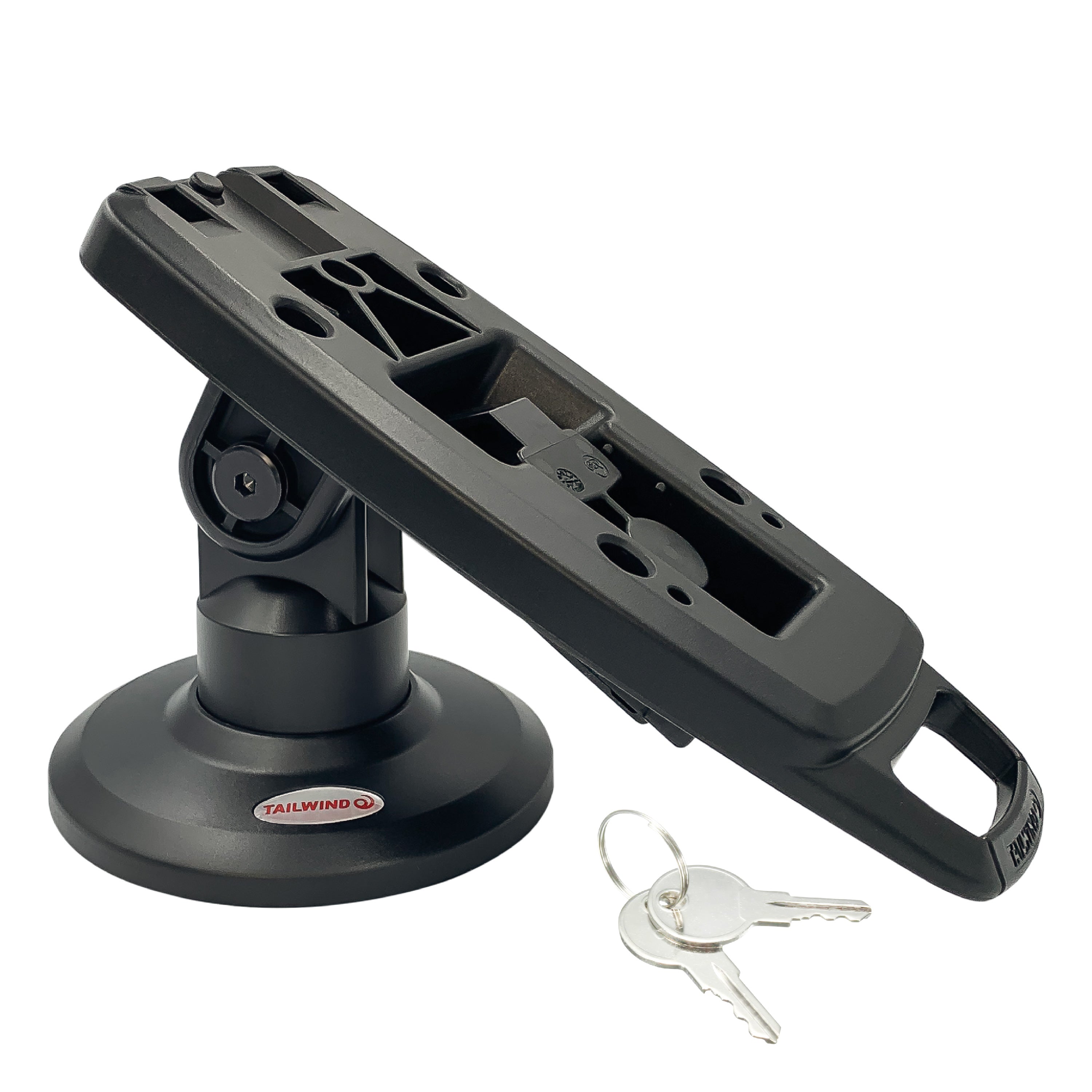 Verifone Mx915/Mx925, M400,M440 3" Key Locking Compact Pole Mount Terminal Stand - DCCSUPPLY.COM