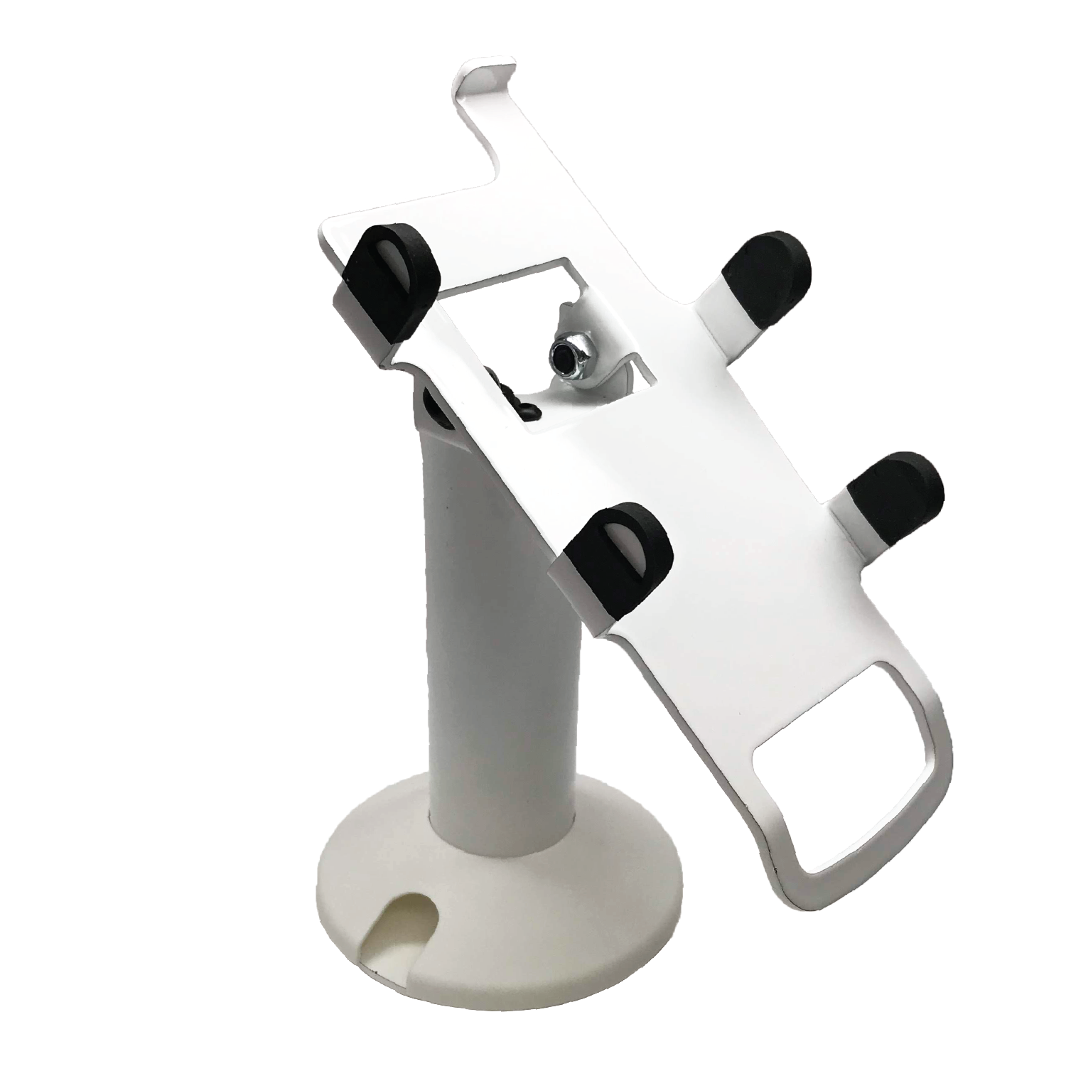 First Data FD35/ FD40 PIN Pad Swivel and Tilt Stand - White Metal - DCCSUPPLY.COM