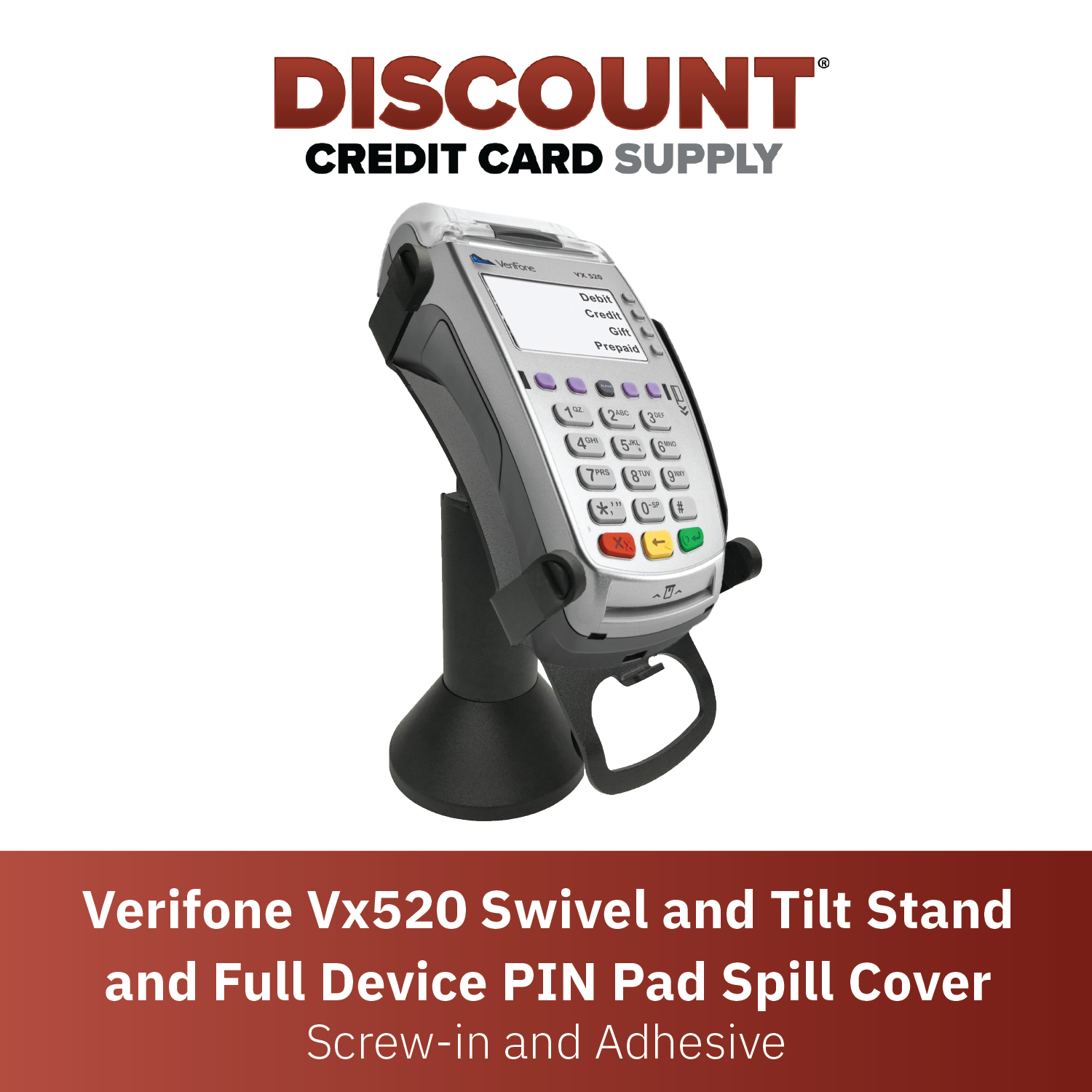 Vx520 Swivel and Tilt Stand w/Full Device Protective Cover - DCCSUPPLY.COM