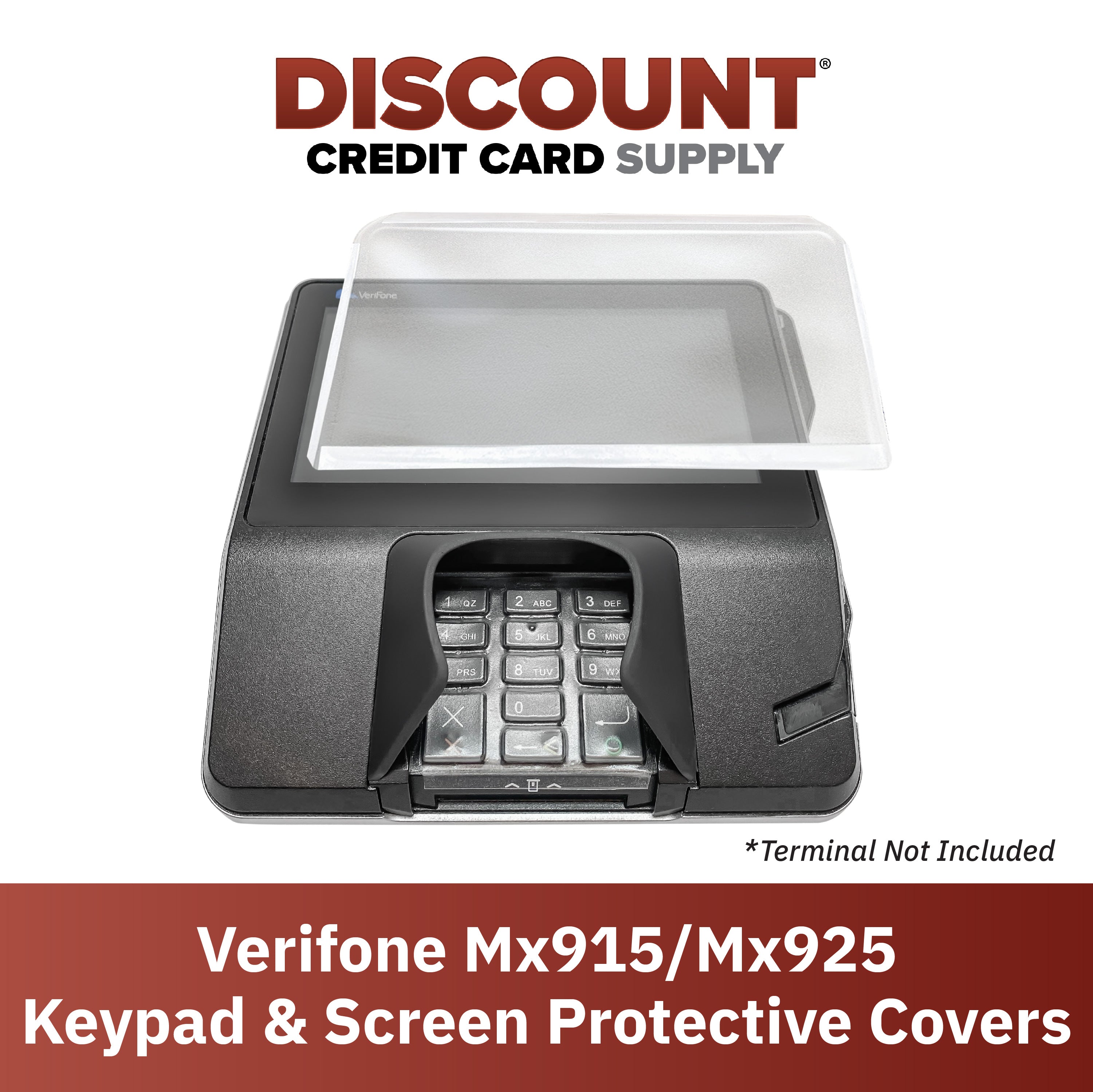 Verifone Mx925 Keypad Protective Cover and Mx925 Screen Protector - DCCSUPPLY.COM