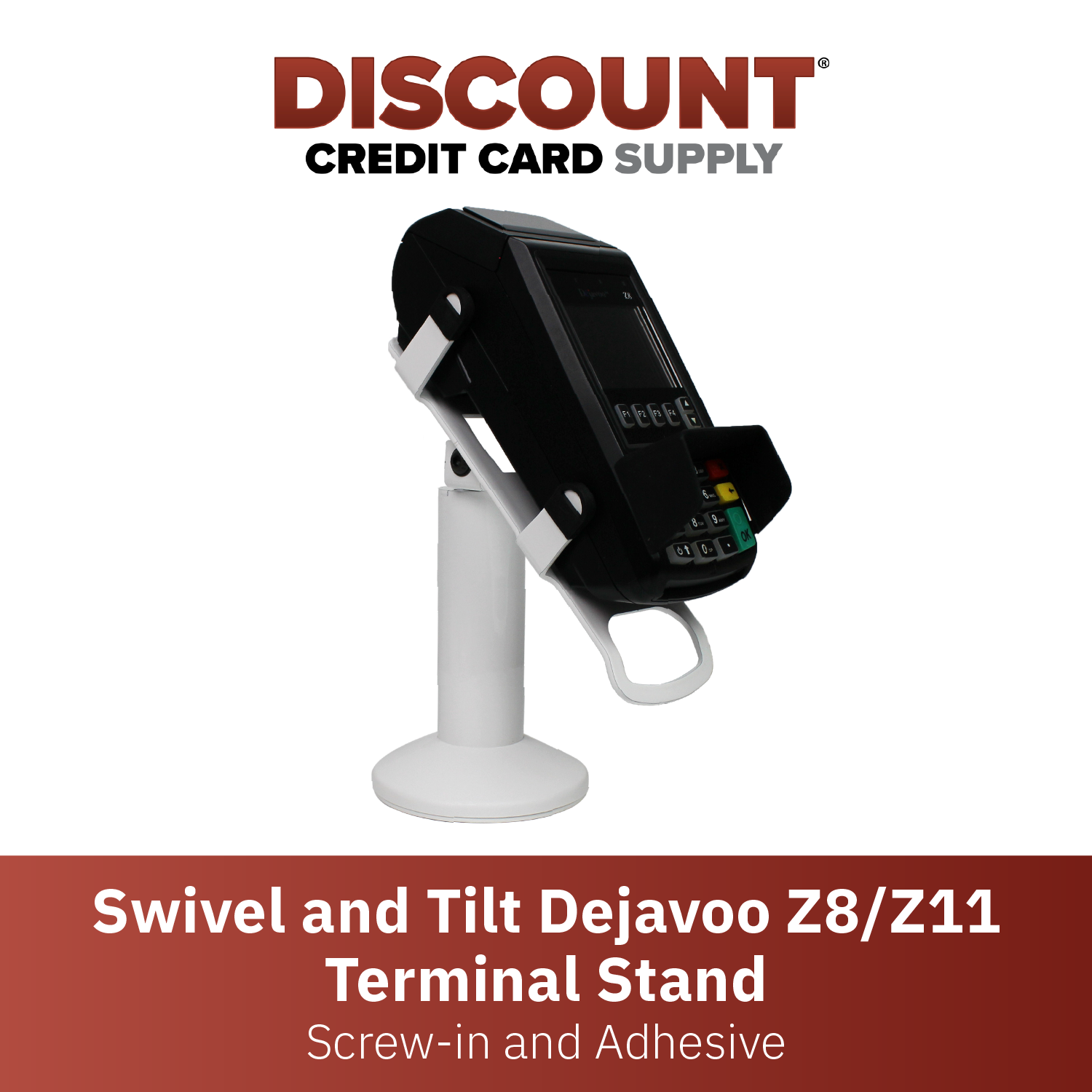 Dejavoo Z8/Z11 White Swivel and Tilt Stand - DCCSUPPLY.COM