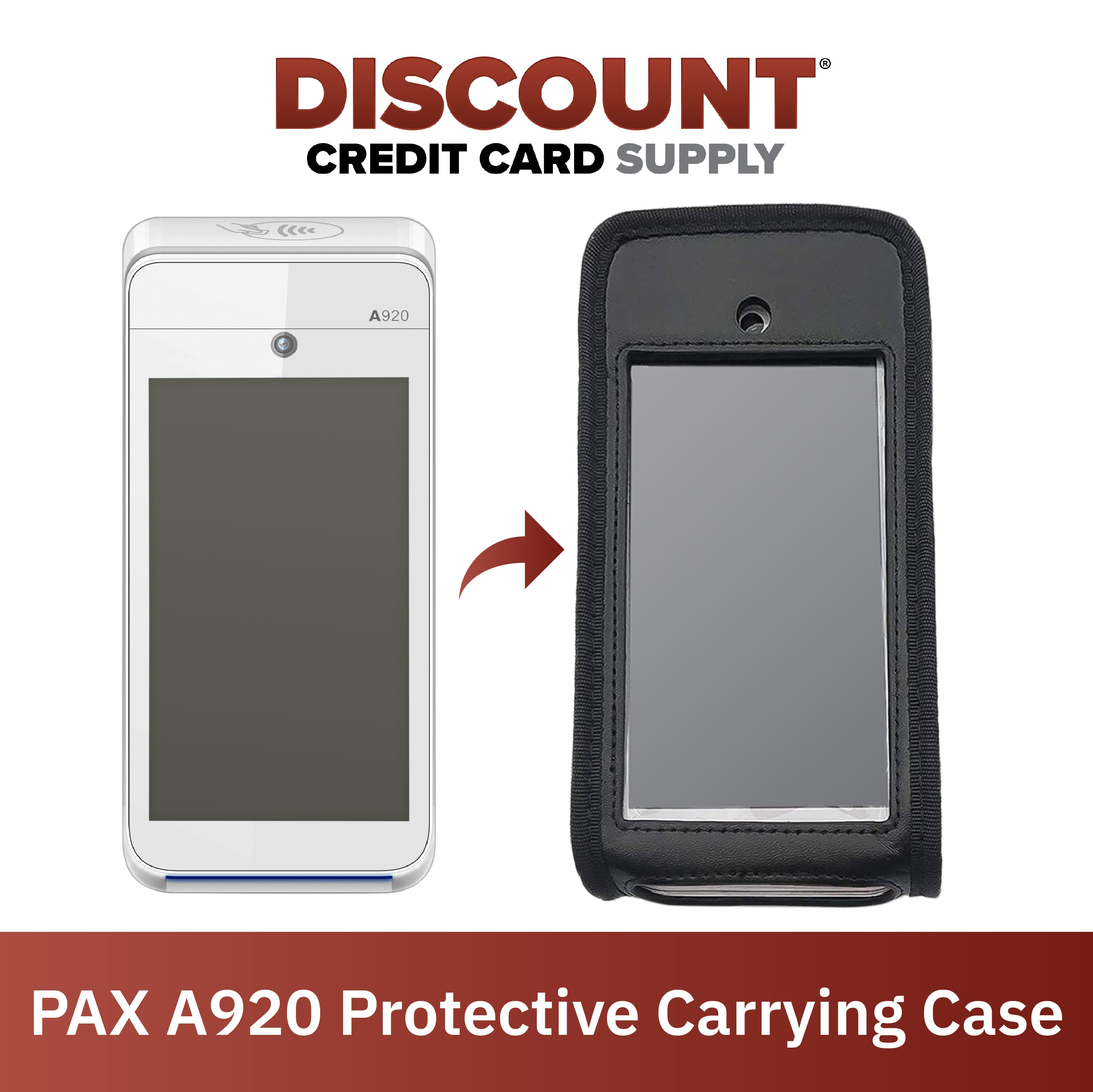 Carrying Case for PAX A920 Terminal-NEW DESIGN! - DCCSUPPLY.COM