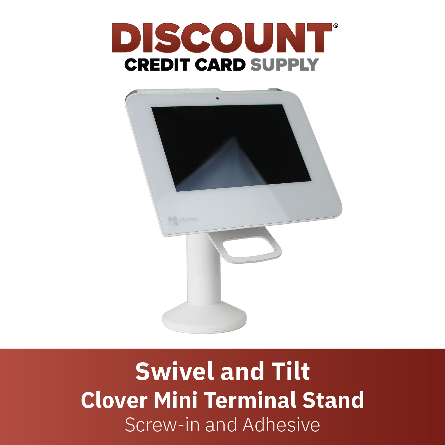 Clover Mini Screw Mounted Swivel and Tilt Metal Stand - DCCSUPPLY.COM