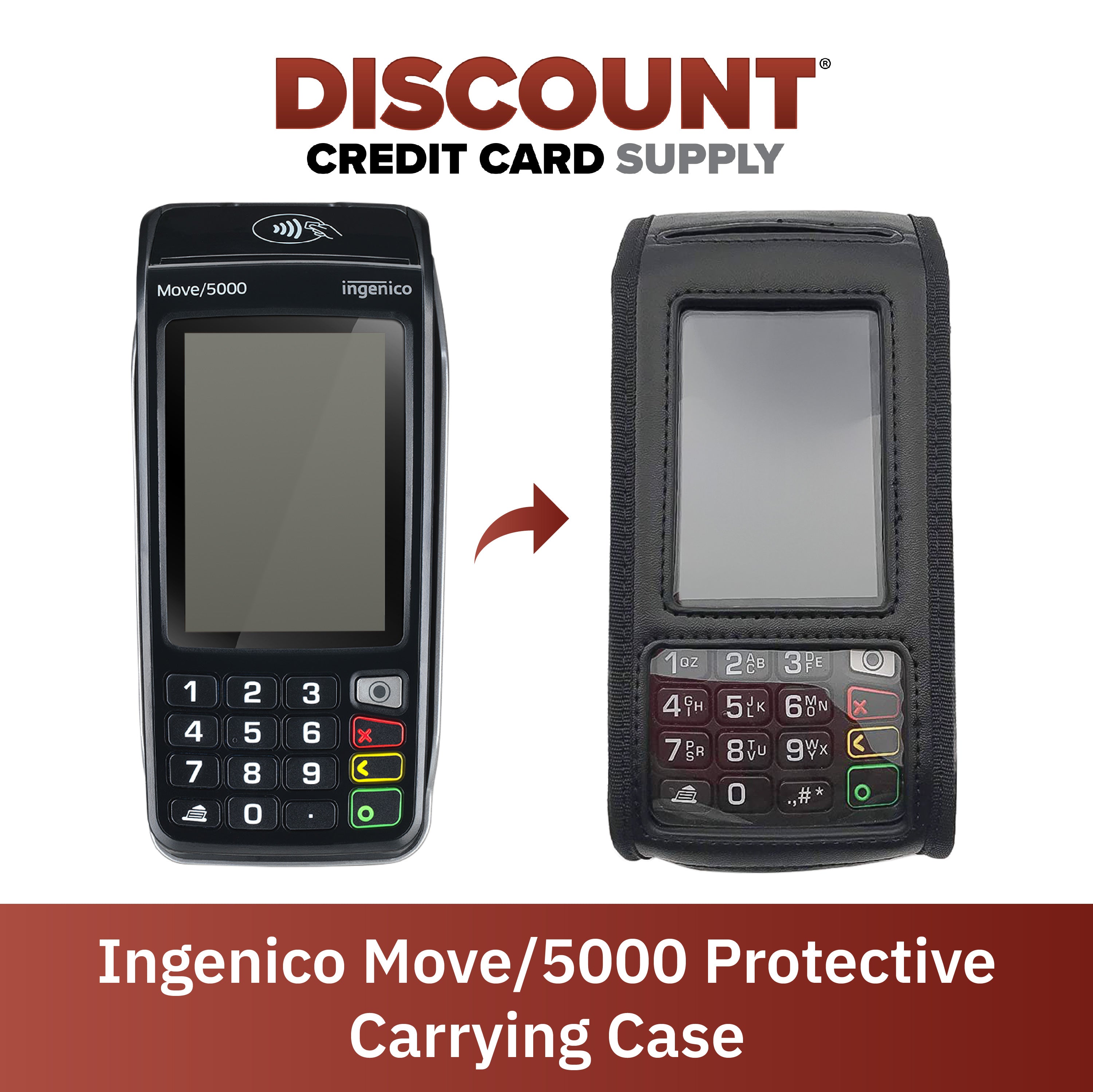 Protective Carrying Case for Ingenico Move/5000 - DCCSUPPLY.COM