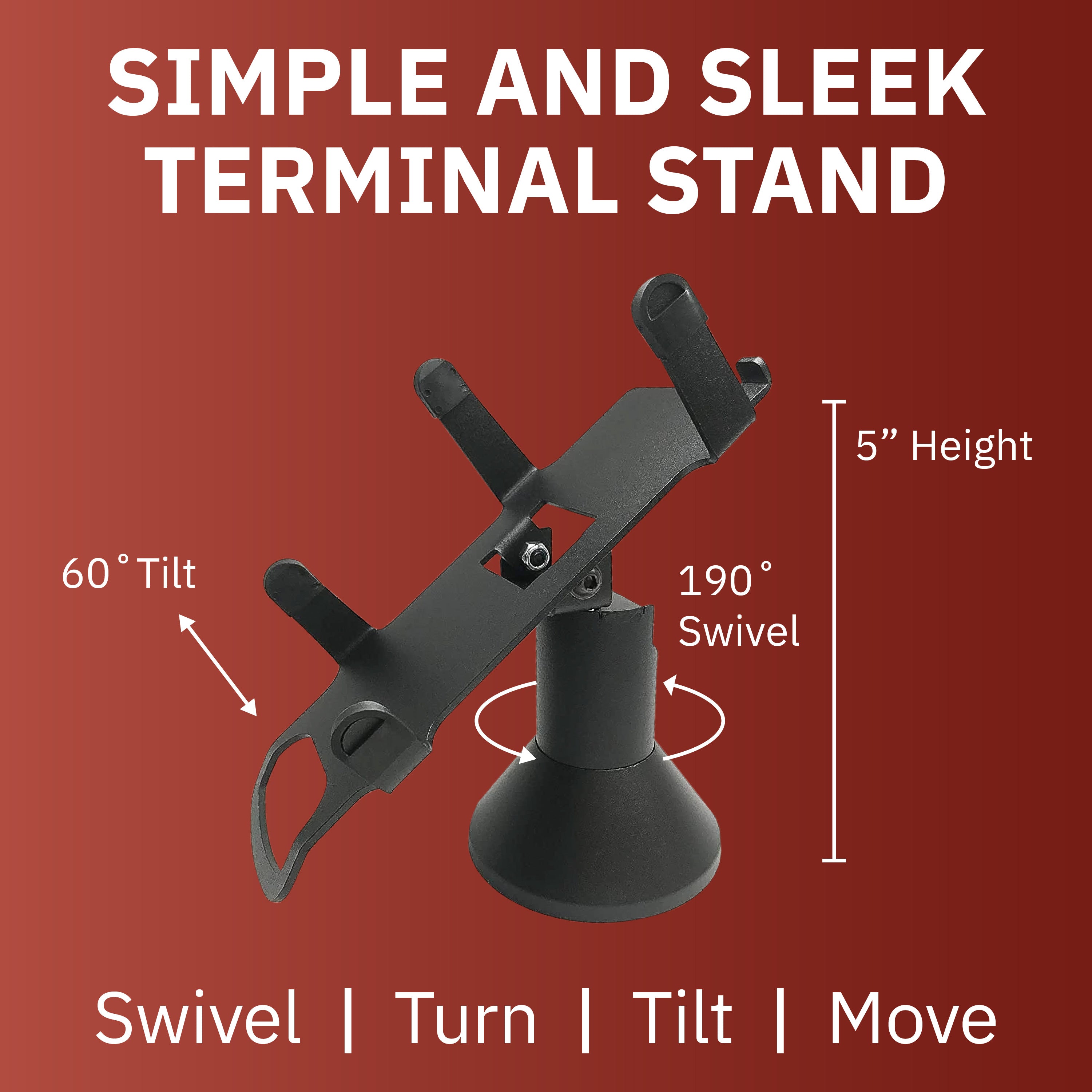 First Data FD130 / FD150 Low Swivel and Tilt Stand