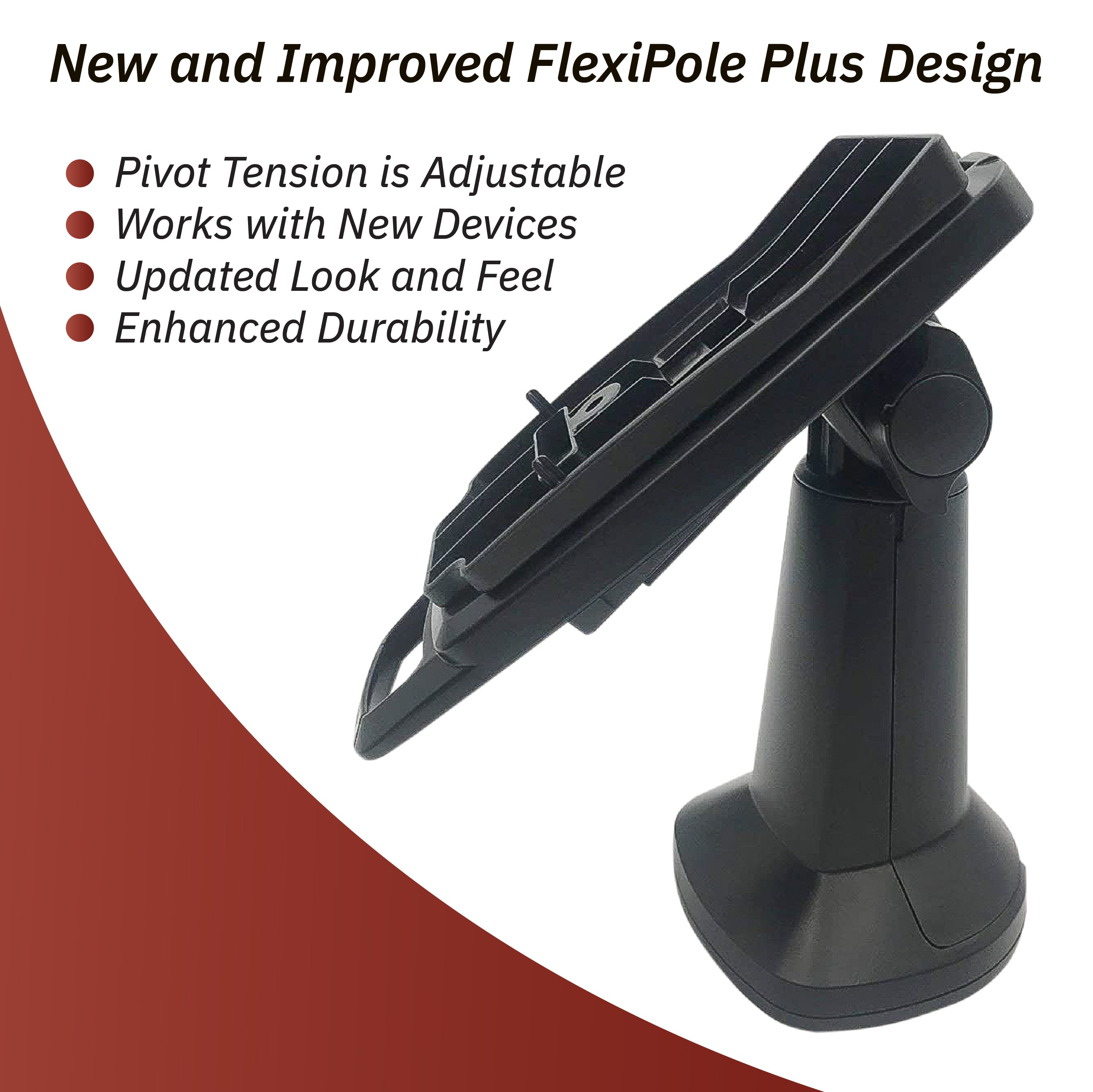 PAX S300 7" Pole Mount Terminal Stand - DCCSUPPLY.COM