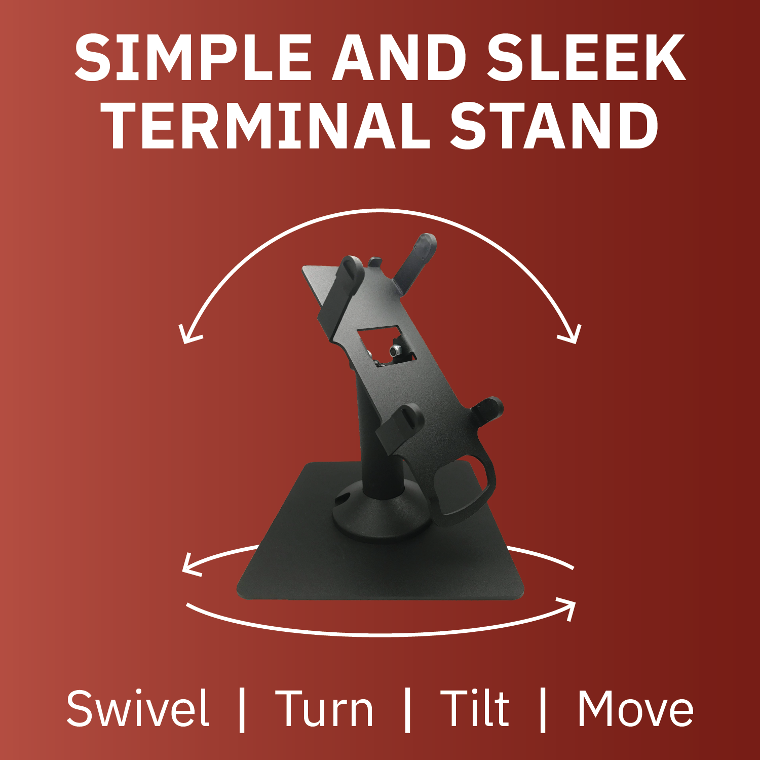 First Data FD130/ FD150 Freestanding Swivel and Tilt Metal Stand - DCCSUPPLY.COM