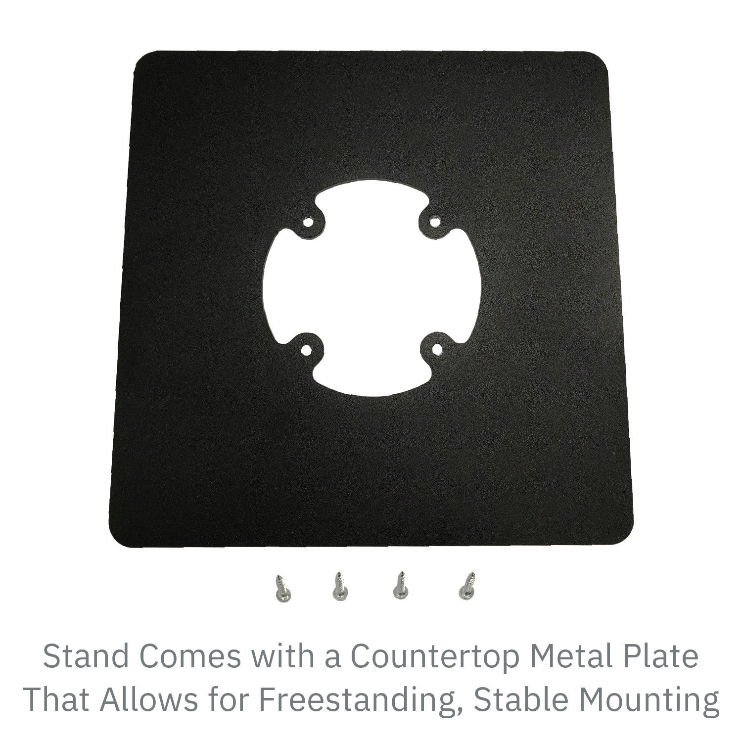 Verifone Vx820 Low Profile Swivel and Tilt Freestanding Metal Stand with Square Plate - DCCSUPPLY.COM