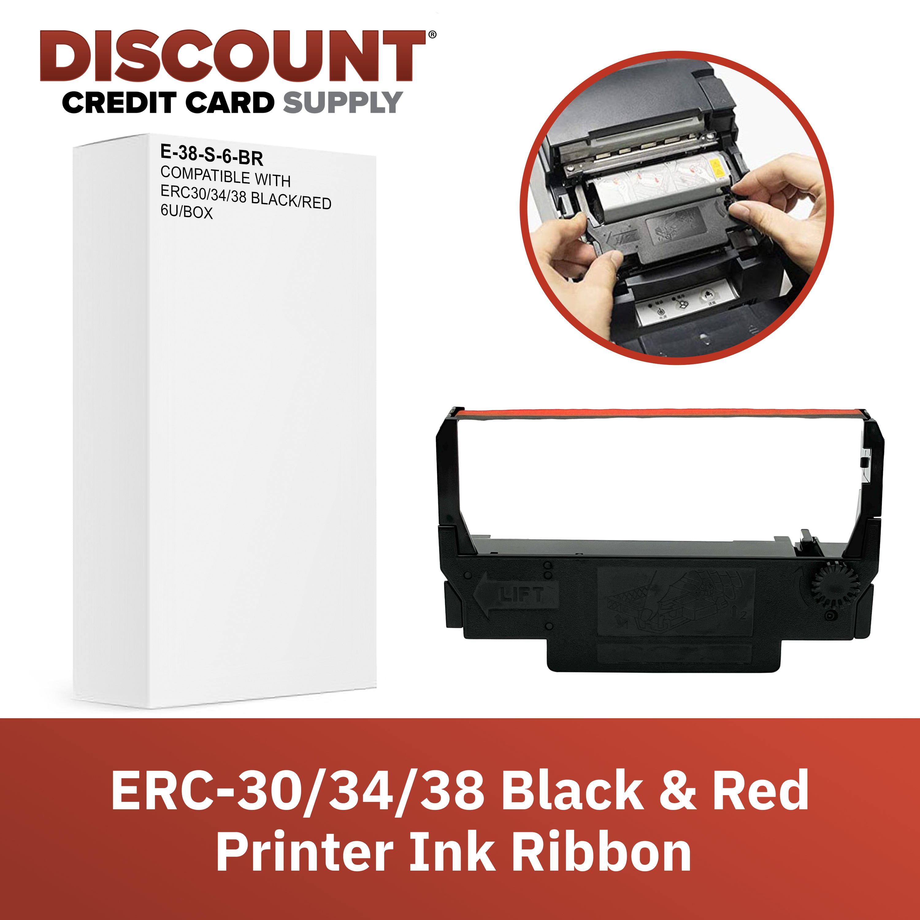 Vivid Commerce Epson ERC 30/34/38 Cartridge Ribbon