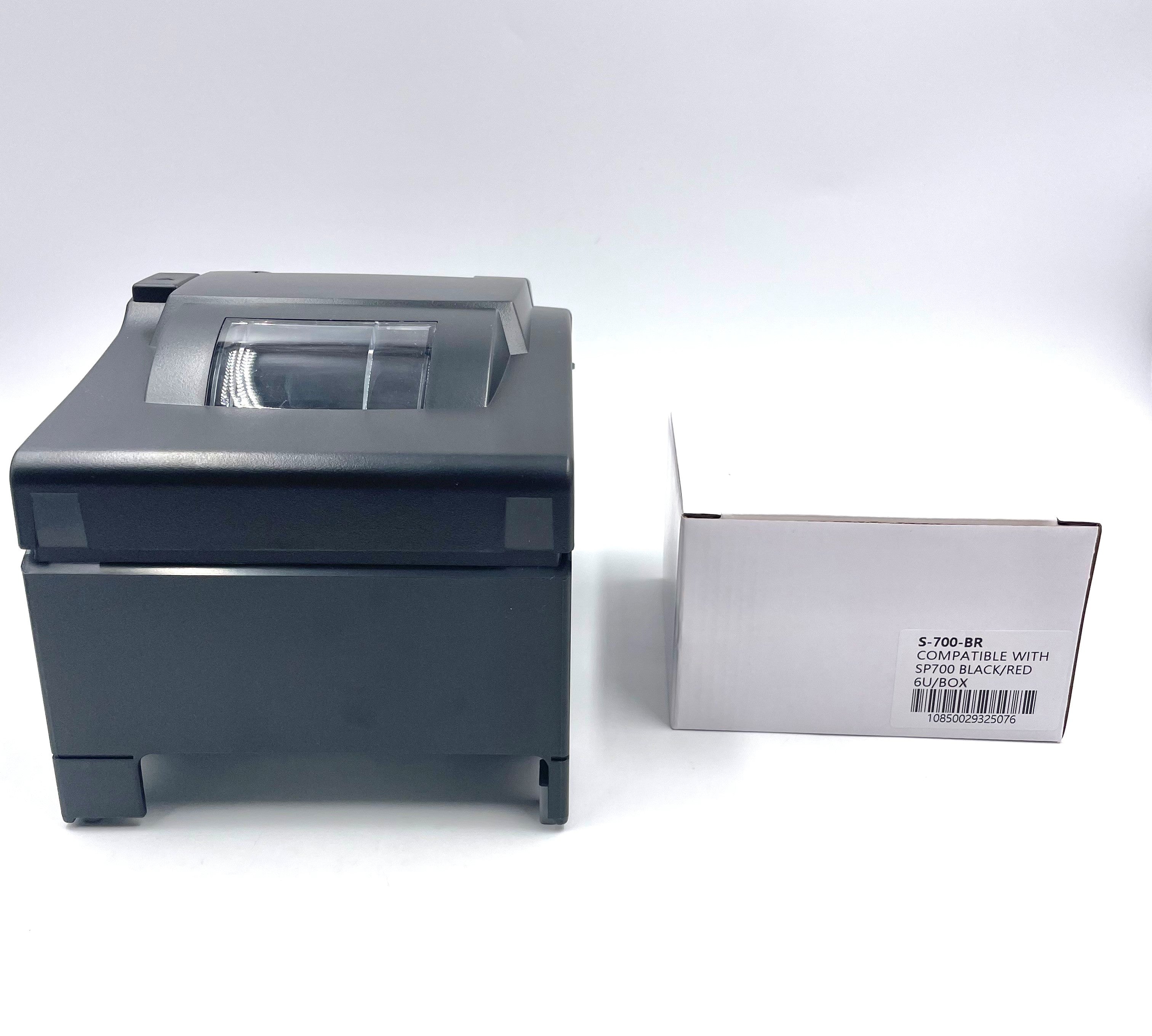 New Star SP742ME Ethernet Kitchen Printer for Clover (39336532) and 6x Star RC700BR0 Ink Bundle