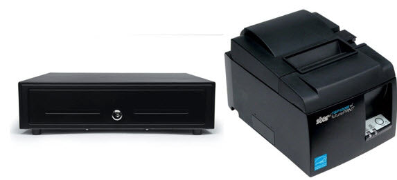 Star Micronics TSP143IIIWLAN (39464710) Receipt Printer with 2 Year Warranty and New Star 37965560 Cash Drawer