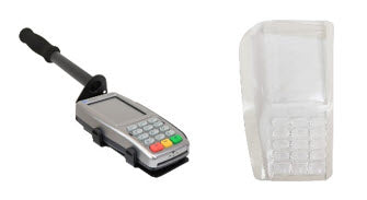 Drive-Thru Handheld Mount & Protective Spill Cover for Verifone Vx820 PIN Pad - DCCSUPPLY.COM