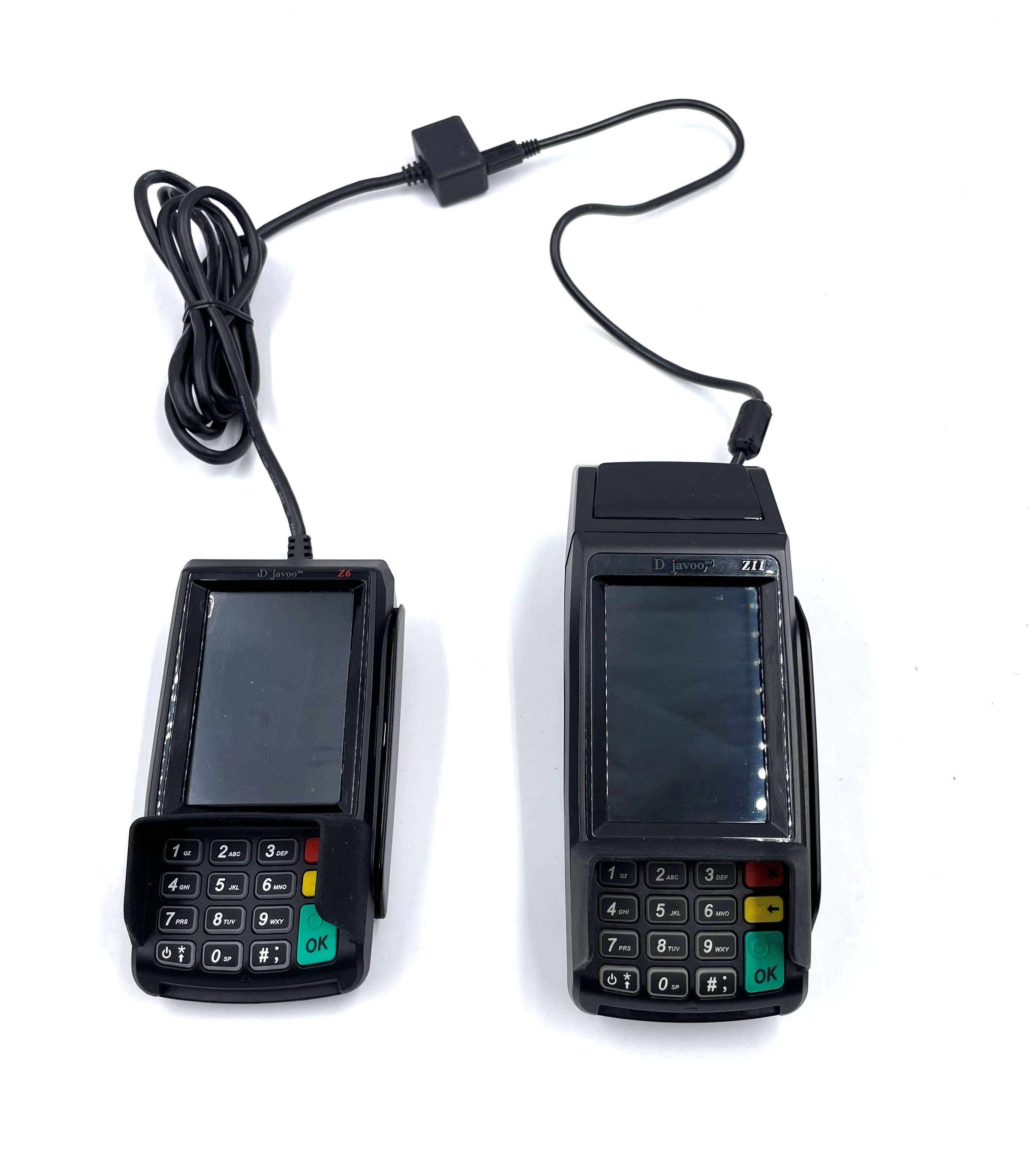 New Dejavoo Z11 EMV CTLS Ethernet and Wifi Credit Card Terminal (No Dial) + New Dejavoo Z6 EMV CTLS PIN Pad Bundle