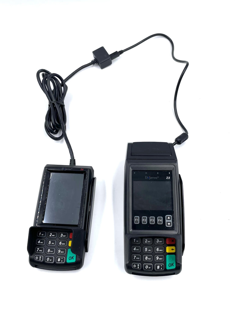 New Dejavoo Z8 EMV CTLS Credit Card Terminal and Refurbished Dejavoo Z6 PIN Pad Bundle