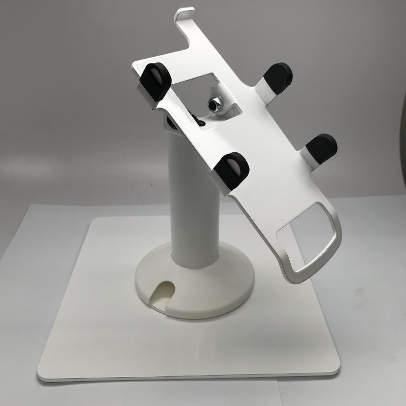 First Data FD-40 White Freestanding Swivel and Tilt Metal Stand - DCCSUPPLY.COM