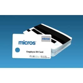 White MICROS Magnetic ID Cards (25/set) - DCCSUPPLY.COM